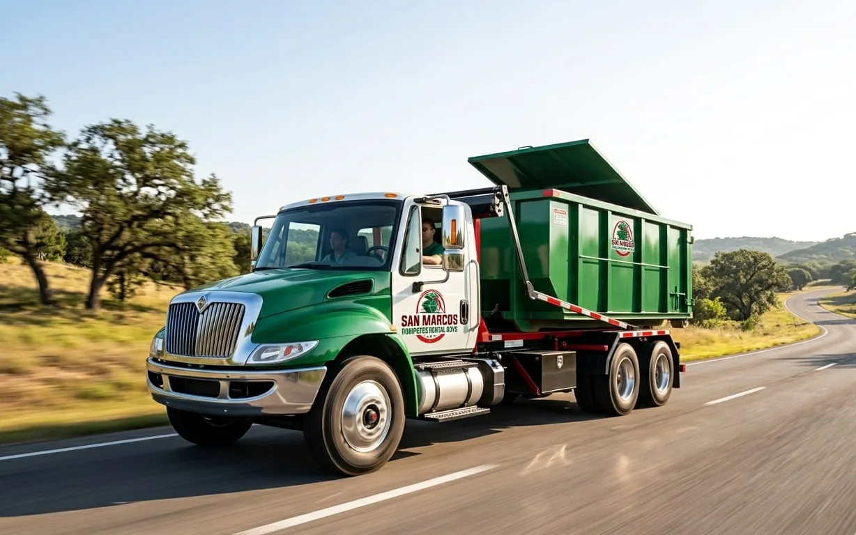 Dumpster rental in Mountain City TX Roll-off dumpster rental serving Mountain City, TX